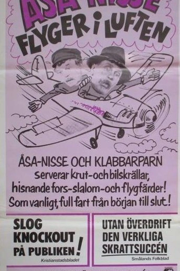 Åsa-Nisse flyger i luften Affiche