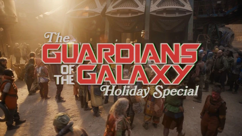 Marvel Studios présente : Les Gardiens de la Galaxie : Joyeuses Fêtes Title Card