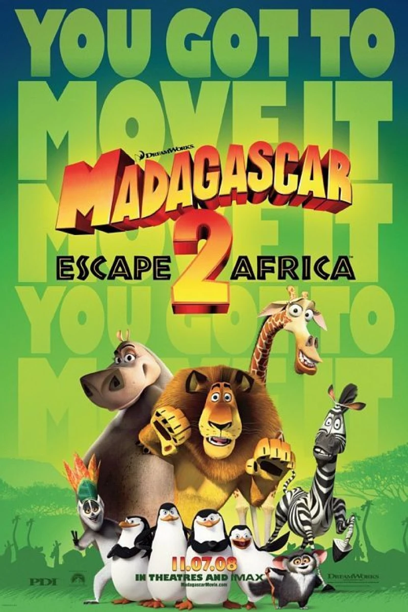 Madagascar 2 - La Grande Évasion Affiche