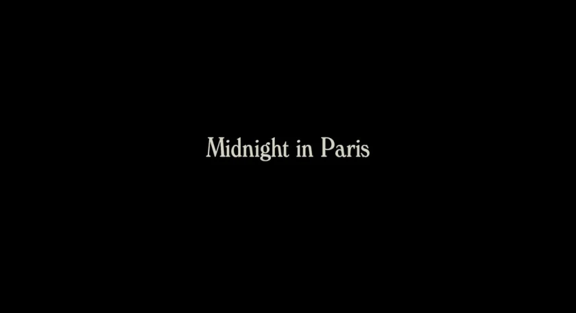 Minuit à Paris Title Card